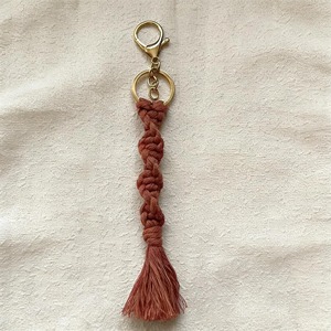 Boho Macrame Rope Keychain Decorative Object Suitable For Women Girls And Trendy Everyday <b>Accessories</b> Wholesale From India - Product Image 6