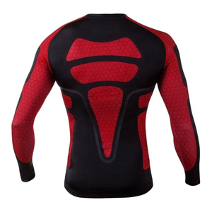 เสื้อรัดรูปสำหรับบราซิลเลียนยิวยิตสู (BJJ) แบบซับลิเมชั่น ขายดี สำหรับกีฬากราปลิง MMA ยิวยิตสู เสื้อสำหรับต่อสู้ แขนยาว ผลิตจากผ้าสแปนเด็กซ์/โพลีเอสเตอร์ แห้งเร็ว - Product Image 3