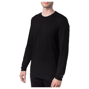 T-shirts à manches longues pour hommes 2026, 100 % coton, col rond, manches complètes, vert, prix de gros, T-shirts et sweat-shirts - Product Image 1