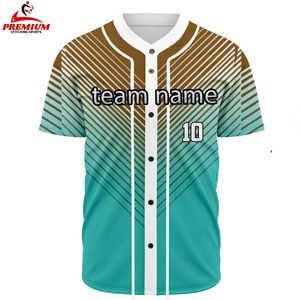 Maillot de baseball personnalisé par sublimation, tissu léger et doux, coupe confortable, respirant, maillot de baseball de haute qualité - Product Image 3