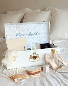 Custom Metal Trunk <b>Storage</b> <b>Box</b> Glossy Iron Organizer Case for Bedroom Living Room Gift Packaging - Product Image 1