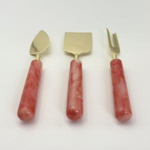 Nuevo Producto: Juego de Cuchillos para Queso y Frutas de Acero Inoxidable con Mango de Resina, Juego de Herramientas para Queso para Uso en el Hogar, Hoteles y Restaurantes - Product Image 4