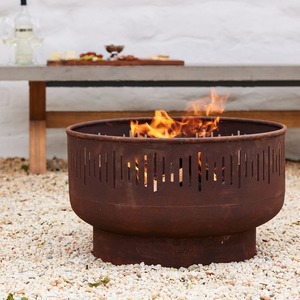 Élégante Brasero d'extérieur en Cuivre, Bol Artisanal en Métal, Centre de Chauffage pour Jardin, Patio et Zones de Divertissement Traditionnelles - Product Image 3