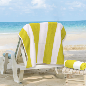 Serviettes de plage rayées Cabana Premium Exporter 400 GSM 70x150cm Douces pour la plage, la piscine, le camping, les pique-niques Canada - Product Image 5