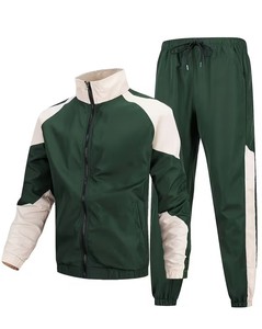 Conjunto Deportivo Completo con Cremallera para Hombre |   Chaqueta de Entrenamiento Ligera con Cuello Alto y Pantalones Deportivos Ajustados |   Traje de 2 Piezas - Product Image 1
