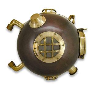 Casco de Buceo de Acero Sólido, Pieza Decorativa |   Casco Decorativo Náutico Marino, Coleccionable Marítimo Vintage para el Hogar u Oficina - Product Image 5