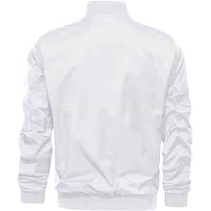 เสื้อแจ็คเก็ตบอมเบอร์หนังสีดำสำหรับผู้ชายไซส์ใหญ่ พร้อมกระเป๋าจีบ  สำหรับฤดูหนาว คุณภาพสูง ทำจากหนังแกะ - Product Image 4