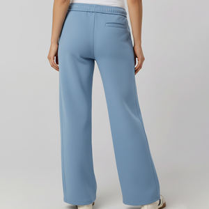 Pantalones deportivos de cintura alta con cordón ajustable, cómodos, transpirables, de pierna recta y estilo holgado para mujer, a precio mayorista asequible. - Product Image 6