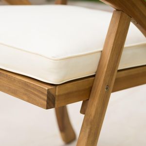 Set di 2 Sedie da Pranzo in Legno KD Hermosa per Uso Esterno in Giardino - Product Image 5