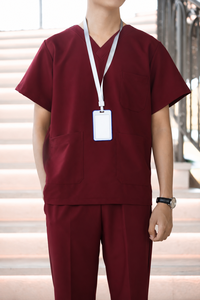 Custom Multi-color Unisex Medical Scrubs <b>Set</b> for Nurses <b>Doctors</b> Dentists Polyester Dobby Fabric Work Uniform - Product Image 4