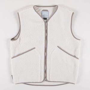 Custom Wholesale Sherpa Fleece Vest Men Women Winter Sleeveless Jacket Warm Polar Fleece Bodywarmer Outdoor <b>Thermal</b> V-Neck Vest - Product Image 2