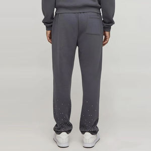 Conjunto Deportivo para Hombre con Pedrería, Sudadera con Cremallera Completa y Pantalones Jogger, Ropa Deportiva de Moda Urbana Premium al por Mayor - Product Image 4