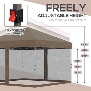Khaki 10x10 Pop up <b>Canopy</b> <b>Tent</b> - Product Image 4
