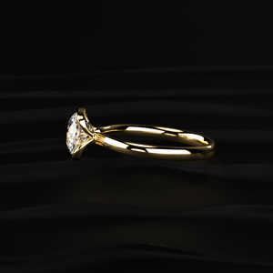 Bague en Moissanite Coussin 3 carats Qualité VVS Or Blanc 14K Sertissage Demi-Cerclé Moderne Vente Directe Fournisseur de Bijoux Professionnel - Product Image 3