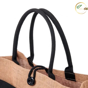 Eco Friendly Jute Logo Tote <b>Bag</b> with Printed Design for Corporate Branding and Retail Use - Product Image 2
