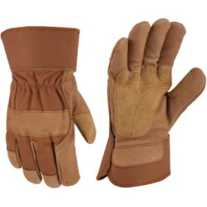 Gants de travail en cuir de vachette renforcé, résistants aux étincelles et à la chaleur, pour la sécurité et la protection personnelle - Product Image 1