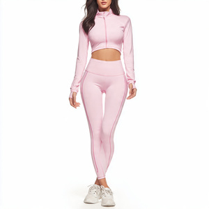 Ensemble de vêtements de sport pour femmes, soutien-gorge de sport sans couture, leggings taille haute, vêtements de yoga, vêtements de fitness, tenue de sport deux pièces - Product Image 5