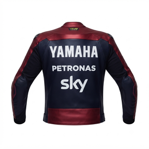 Ramaha Motorcycle <b>Racing</b> <b>Jacket</b>/Chaqueta Men’s Cowhide Leather CE Level 2 Protective Riding Gear - Product Image 2