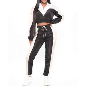 Ensemble de survêtement coupe-vent d'hiver grande taille à capuche pour femme, dernière collection, 100 % polyester, séchage rapide - Product Image 2