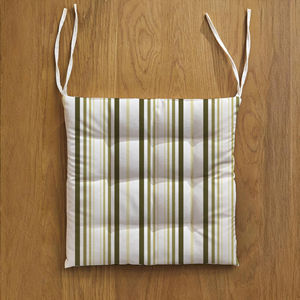 Cojín Cuadrado para Silla con Lazos, Cojín Grueso Acolchado de Algodón para Sillas de Comedor, Cocina y Oficina - Product Image 1