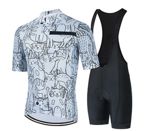 Tenues d'équipe de cyclisme pour hommes fabriquées en usine, 100% polyester, séchage rapide, respirantes, imprimées par sublimation, design unique - Product Image 3