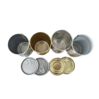 Boîte en fer blanc personnalisée de haute qualité pour emballage alimentaire (lait, sucre, huile d'olive, aliments pour bébés, aliments pour animaux de compagnie, aliments en conserve) avec ouverture facile CANPAC 202