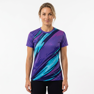 T-shirt personnalisé pour homme, sublimation, col rond, manches courtes, imprimé graphique, respirant, séchage rapide, écologique, streetwear, vêtements de sport - Product Image 4