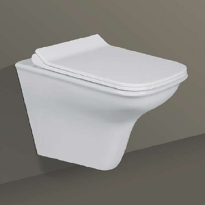 Inodoro de cerámica alargado de una pieza con doble descarga SWIDEN-4006 para colgar en la pared, con trampa en P y trampa en S, para baños de villas y hoteles - Product Image 2