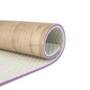 Nhà máy sản xuất bóng chuyền cầu lông bóng rổ Hoop của woodgrains Mat PVC sàn thể thao với giá tốt nhất