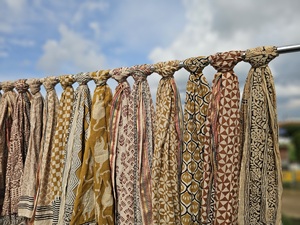 Wholesale Hand Block Print <b>Sarong</b> Stylish Boho Hand Block Print Cotton Wrap Skirt <b>Sarong</b> Organic Cotton Hand Block Print <b>Sarong</b> - Product Image 2