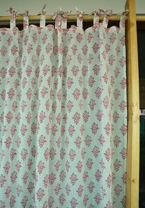 Cortina de Algodón con Estampado Floral Indio Hecho a Mano, Cortinas Étnicas para Ventana, Decoración del Hogar, Sala de Estar, Dormitorio, Sostenible - Product Image 2