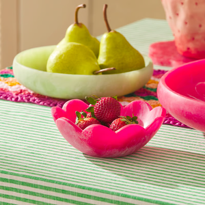 Bol à salade, motif de fruits élégant, vaisselle ovale, résine époxy polie, design classique, passe au lave-vaisselle, léger, boîte de couleur - Product Image 5