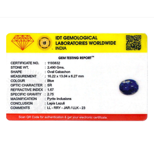 Natural Certified Lapis Lazuli Loose Gemstone-12.45 Carat Pear Cut Wholesale Quality - Product Image 4