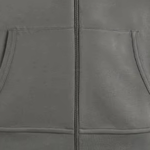 Sweat-shirt en molleton décontracté à fermeture éclair pour homme adulte, confortable, 270 GSM, automne, uni, manches longues, écologique, respirant - Product Image 2