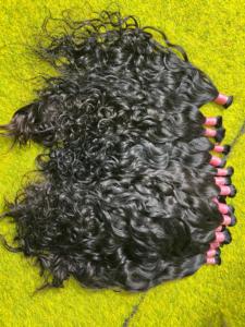 Cabello Virgen Indio Sin Químicos, Sin Tinte y con Brillo Natural para Extensiones de Cabello Auténticas - Product Image 3