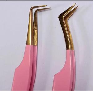 Pinzas Profesionales para Extensión de Pestañas DANTRIC IMPLANTS RS-452, Acero Inoxidable, Duraderas, Puntas Dentadas de Precisión de 10 mm, Juego - Product Image 5