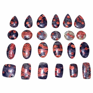 Piedras Preciosas Sueltas de Obsidiana Mexicana Natural de Primera Calidad, Mezcla de Formas de Cabujón, para Joyería - Product Image 2