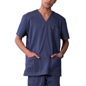 Traje de fregado unisex 2025 Lona de rayón duradera Manga corta de alta calidad Venta en línea con descuento - Product Image 3