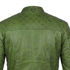 Chaquetas de Cuero Genuino Casuales y a la Moda para Hombre, para Invierno, con Material de Buena Calidad, Servicio Personalizado OEM - Product Image 5