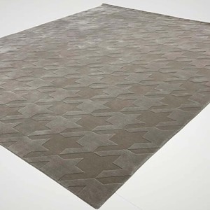 Alfombra Contemporánea Tejida a Mano, Gris con Relieve, Alfombra Suave Antideslizante para Sala de Estar, Dormitorio, Oficina, Hotel, Decoración - Product Image 4