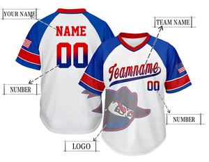 Uniforme de Béisbol Sublimado Completo, Camisetas y Pantalones Deportivos Estampados, Nombre y Número Personalizados, Camisetas de Béisbol Sublimadas con Cuello en V - Product Image 2