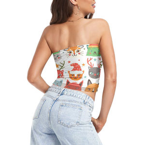 Ensemble 3 pièces pour femme 2026 : Soutien-gorge bandeau court basique, hauts tube sans bretelles et dos nu, tricotés, respirants, essentiels d'été - Product Image 4