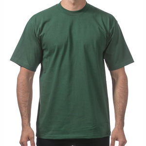 Camiseta de algodón 100% para hombre, cuello redondo, manga corta, color liso, corte regular, diseño sencillo, para uso casual, venta al por mayor. - Product Image 6