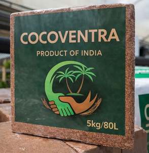 Bloque de Fibra de Coco Comprimida de Grado Premium, 5 kg, Expansión de 17-18 L, Alta Retención de Agua, Sustrato de Cultivo, Proveedor de India - Product Image 5
