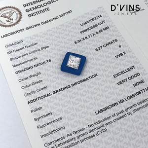 Diamantes Cultivados en Laboratorio D'vins Jewels, 1ct-5ct, VVS VS, Corte Princesa, Color G, Surat, para Joyería - Product Image 2