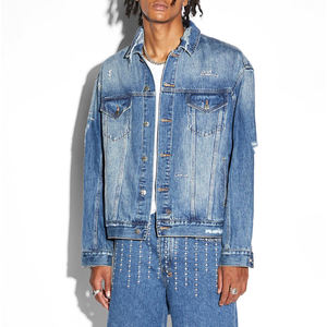 Chaquetas Vaqueras de Mezclilla de Alta Calidad, Estilo Casual, Tallas Grandes, para Hombre, Lisas y Teñidas, Hechas en Pakistán - Product Image 3