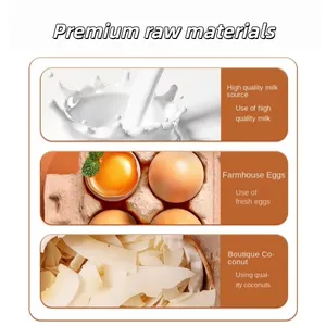 Galletas crujientes de crema de nueces con rodajas de almendras horneadas, snack tradicional chino famoso, en caja enrollable. - Product Image 2