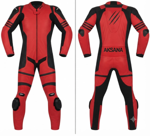 Traje de Carreras Personalizado para Hombre en Cuero Vacuno/Canguro, Mono de Una Pieza con Armadura de Nivel 2 CE, Hecho a Medida, Protección OEM - Product Image 1
