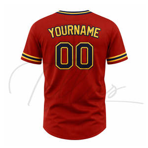 ชุดกีฬาเบสบอลสั่งทำสีและดีไซน์ได้  ชุดทีมเบสบอลรุ่นใหม่มาแรง ระบายอากาศได้ดี - Product Image 2