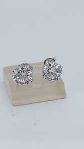 Wholesale Moissanite 1CT Round Cut Diamond <b>Stud</b> <b>Earrings</b> for Women's 925 <b>Silver</b> Fine Weddings Parties Gifts For Lovers - Product Image 3